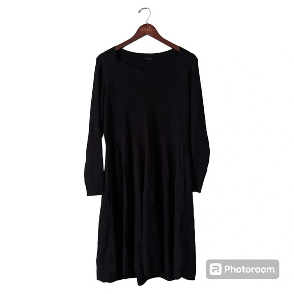 Talbots Women’s Black Office Dress- Size Large - Picture 1 of 5